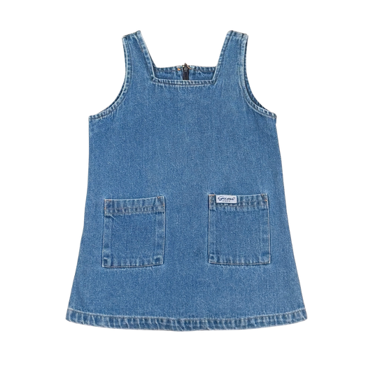 Vintage 90s Baby Guess Denim Dress – 5Y