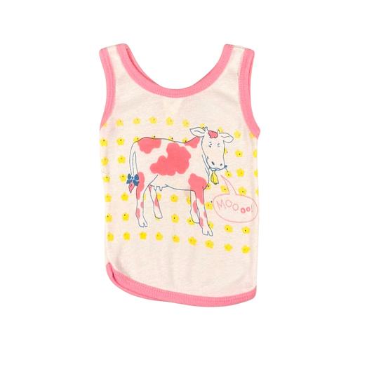 Vintage Cow Graphic Tank Top – 2T