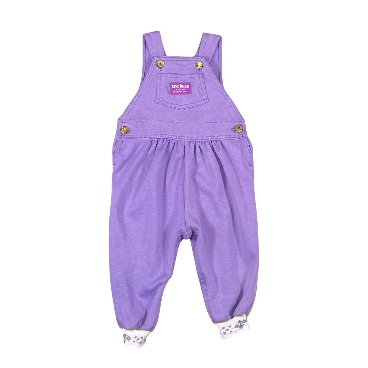 Vintage 80s OshKosh B’Gosh Purple Overalls – 12M