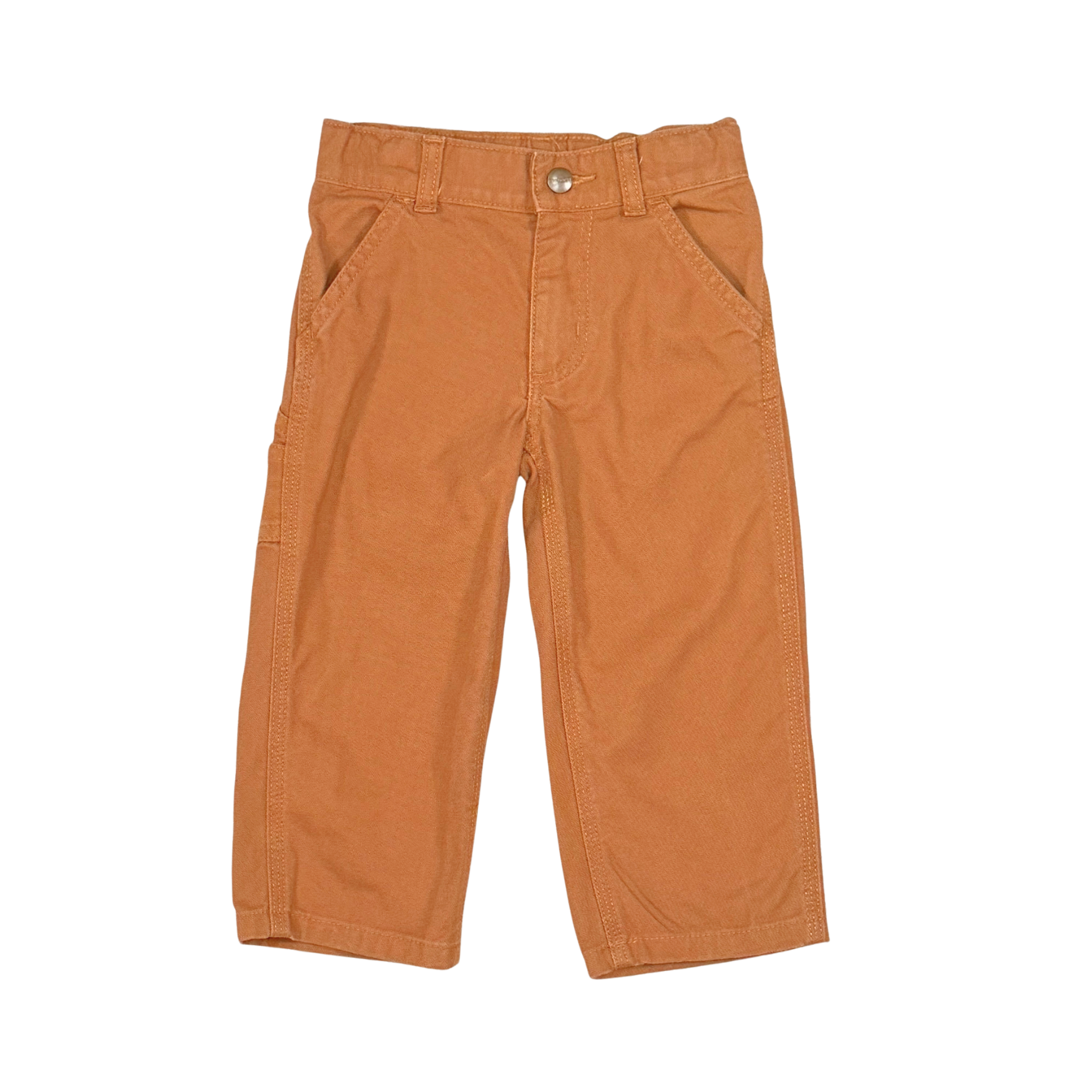 Carhartt Brown Canvas Carpenter Pants – 2T