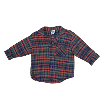 Vintage OshKosh B'gosh Plaid Flannel Shirt – 2Y
