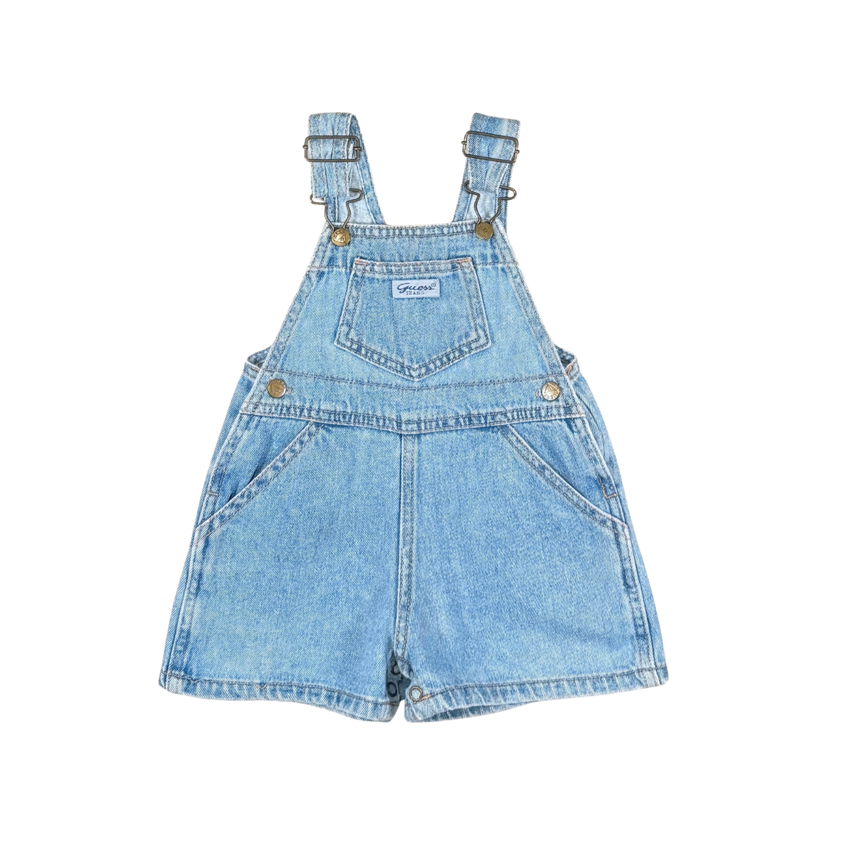 Vintage Baby Guess Denim Shortalls – 12M