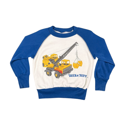 Vintage 1985 Tonka Tuff Crane Sweatshirt – 3–4Y