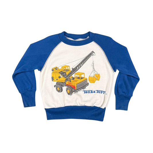 Vintage 1985 Tonka Tuff Crane Sweatshirt – 3–4Y
