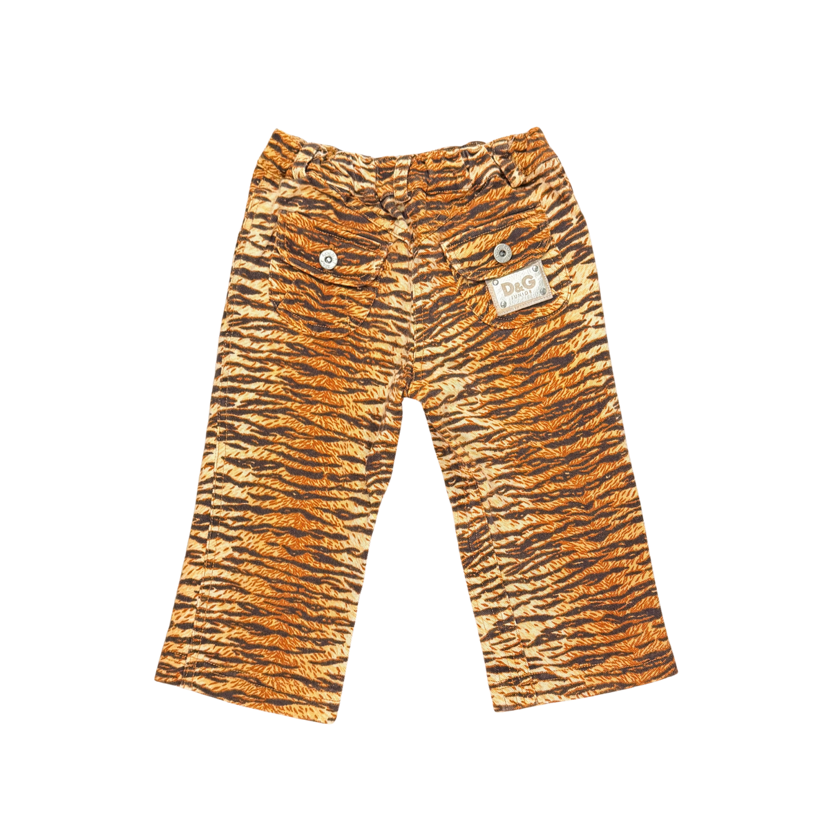 Vintage D&G Junior Tiger Print Baby Pants – 9–12M