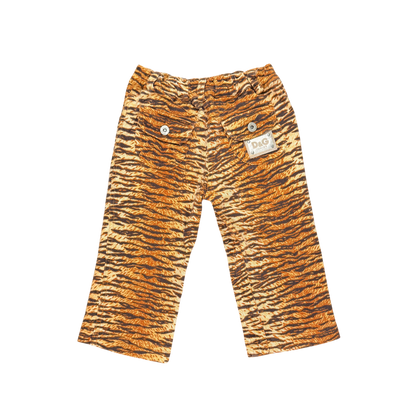 Vintage D&G Junior Tiger Print Baby Pants – 9–12M