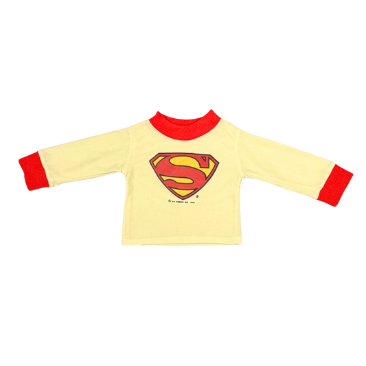 Vintage 1976 Superman Long Sleeve T-Shirt – 12–18M