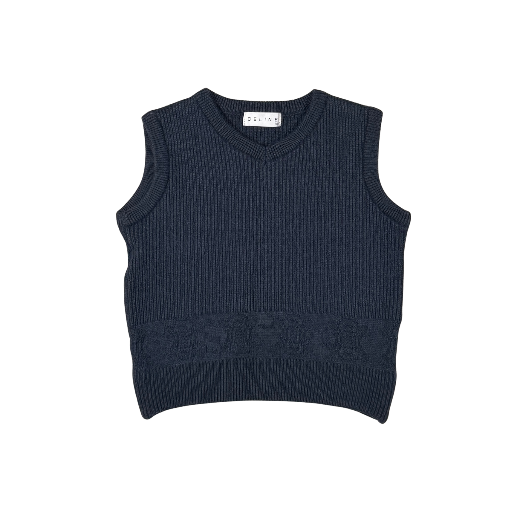 Vintage Celine Knit Vest | 3–4Y