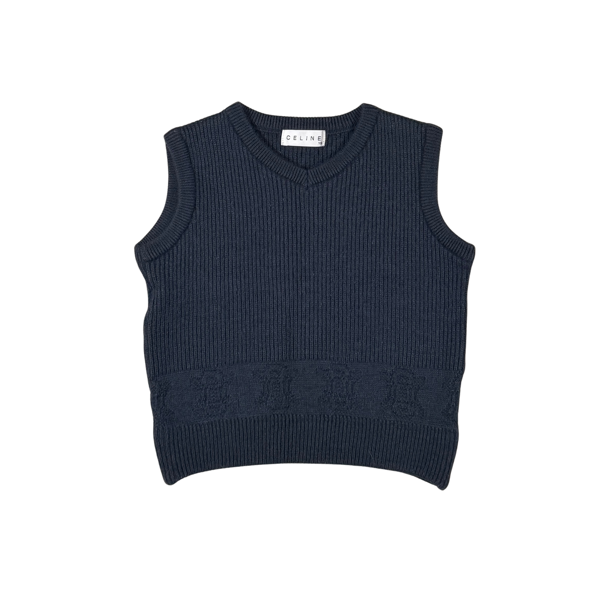 Vintage Celine Knit Vest | 3–4Y