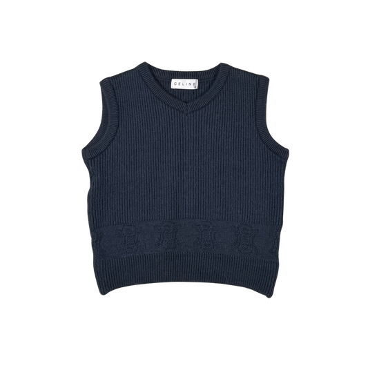 Vintage Celine Knit Vest | 3–4Y