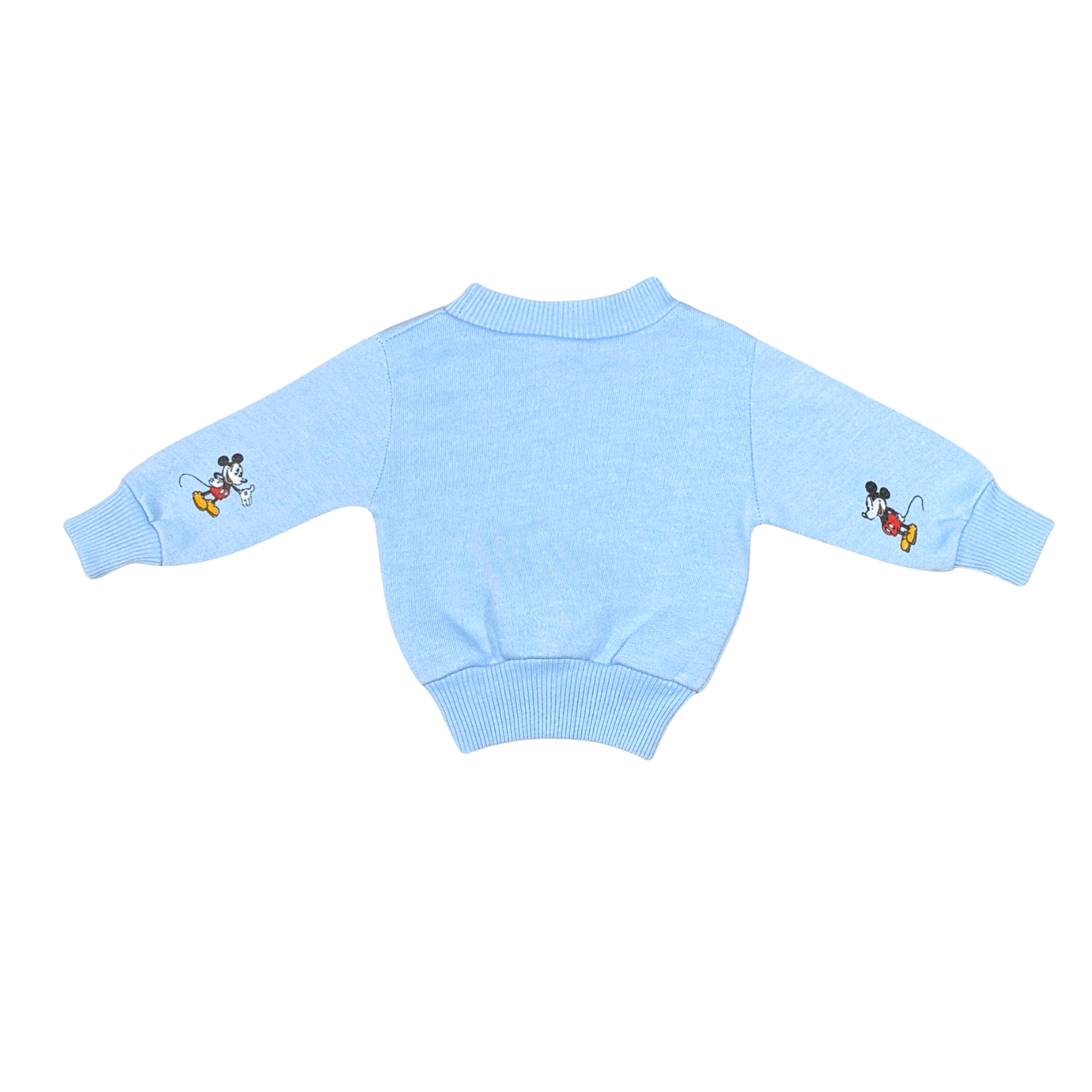 Vintage Mickey Mouse Blue Sweatshirt – 0–6M