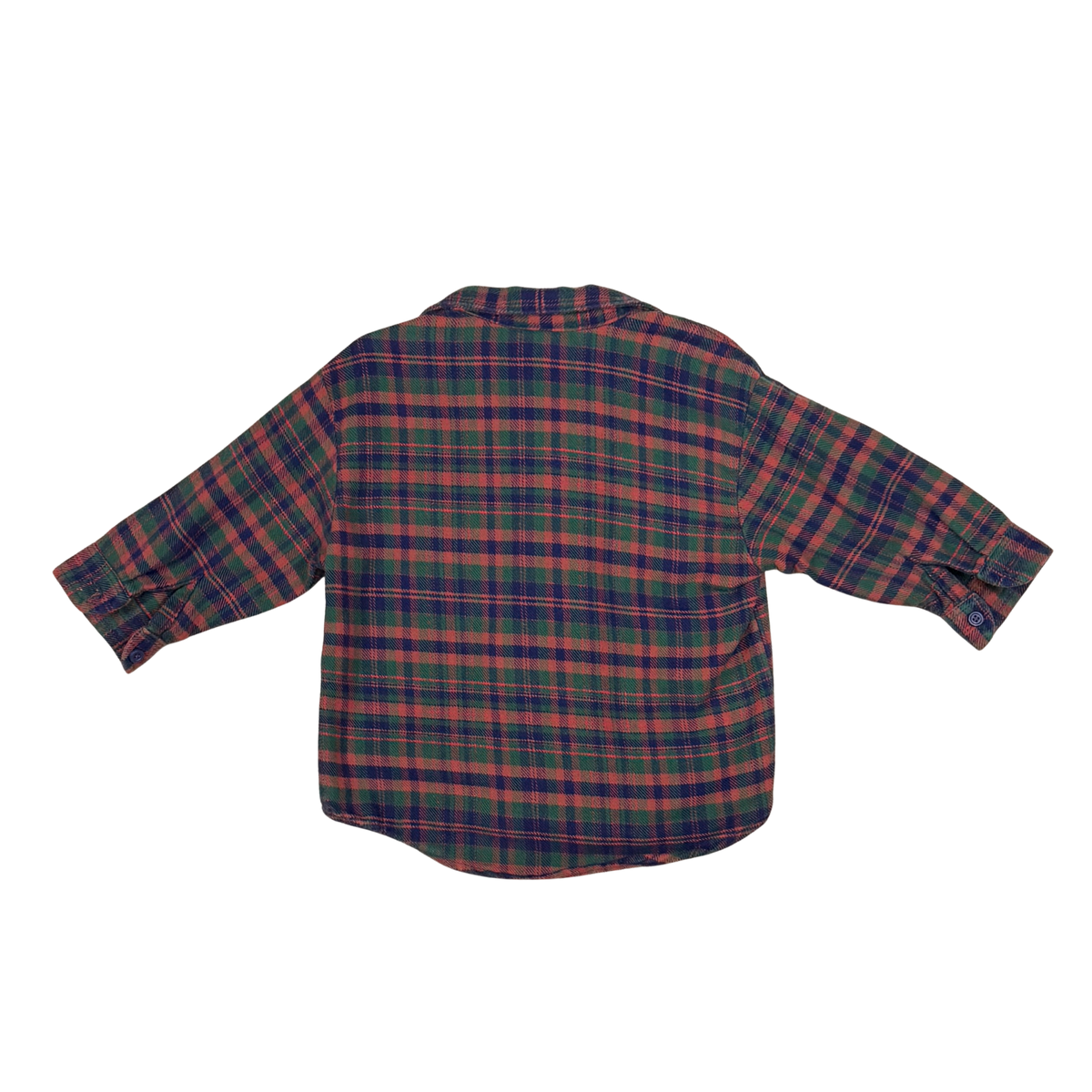 Vintage OshKosh B'gosh Plaid Flannel Shirt – 2Y
