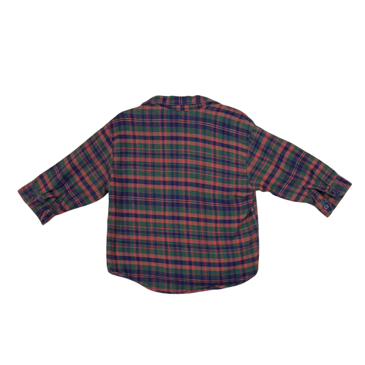 Vintage OshKosh B'gosh Plaid Flannel Shirt – 2Y