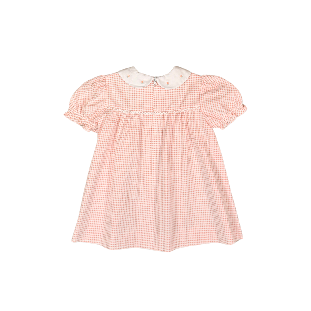 Vintage Celine Paris Gingham Baby Dress – 18–24M
