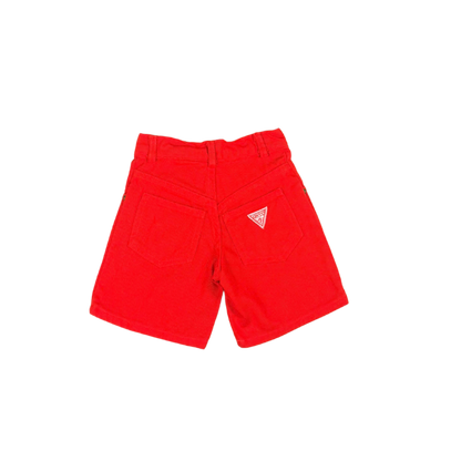Vintage Baby Guess Red Denim Shorts – 2Y