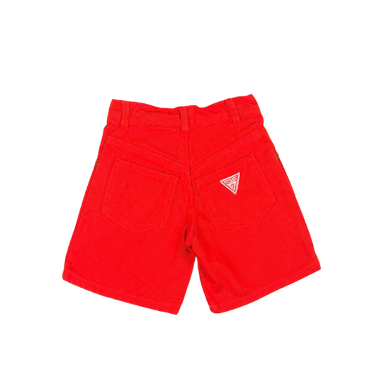 Vintage Baby Guess Red Denim Shorts – 2Y