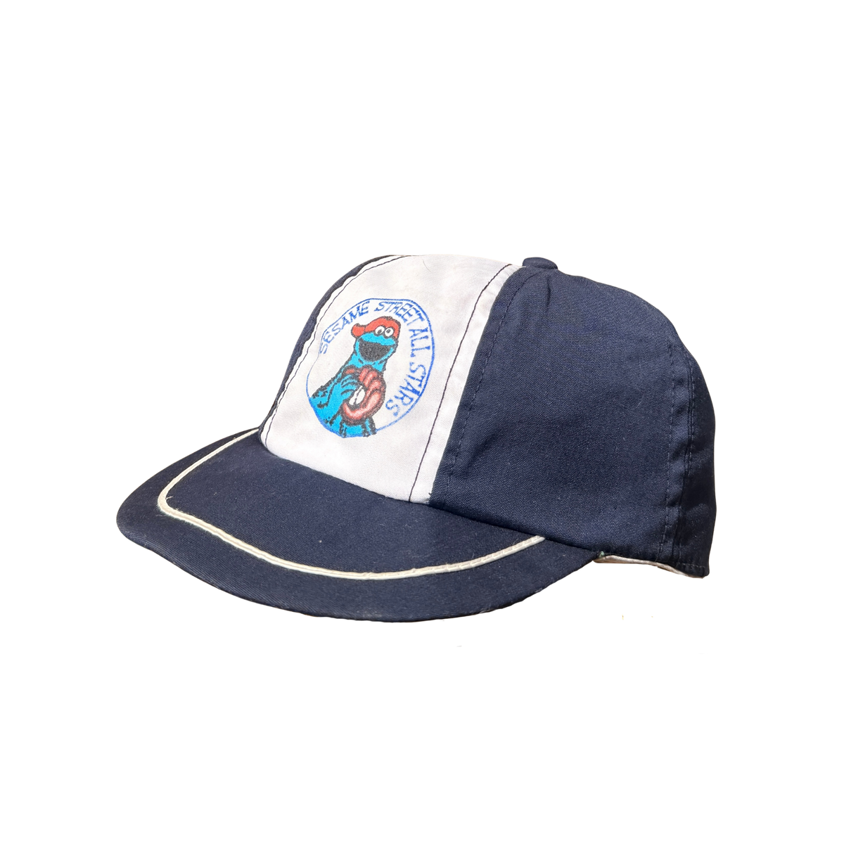 Vintage 1980s Sesame Street Cookie Monster Cap – 6M–2Y