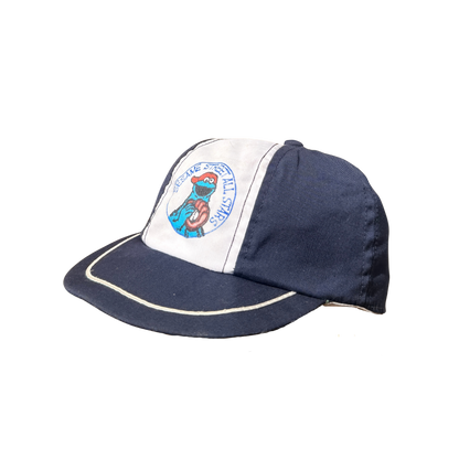 Vintage 1980s Sesame Street Cookie Monster Cap – 6M–2Y