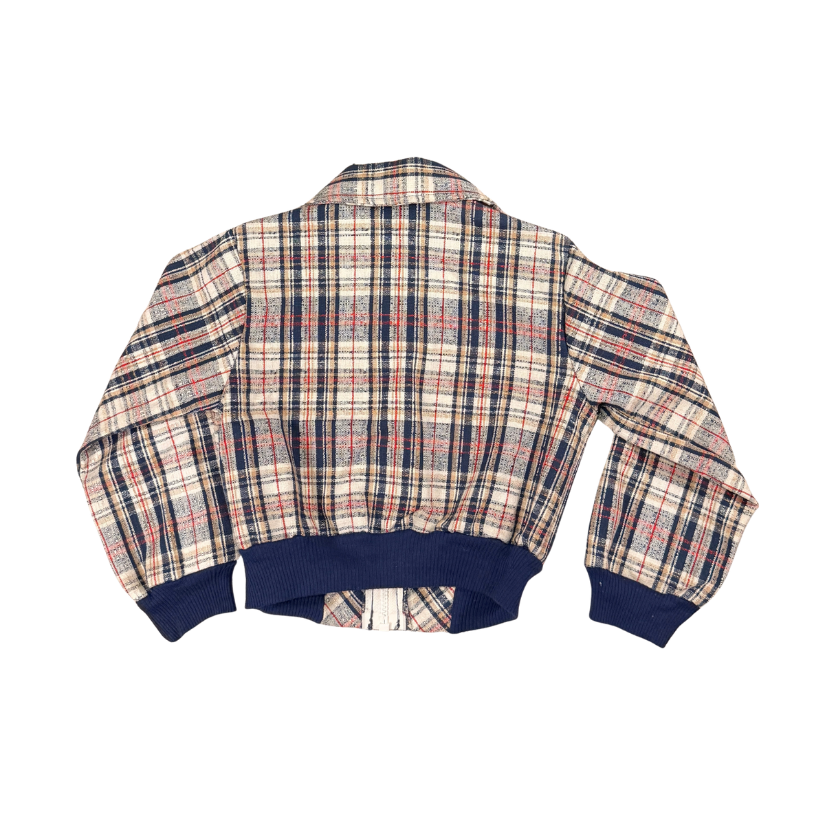 Vintage Plaid Harrington Jacket – Approx. 5–7Y