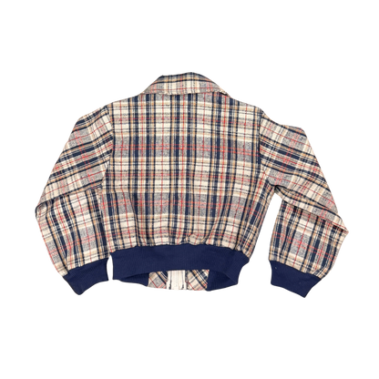 Vintage Plaid Harrington Jacket – Approx. 5–7Y