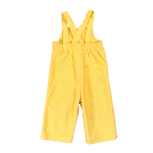 Vintage 80s Health-Tex Yellow Corduroy Overalls – 6M