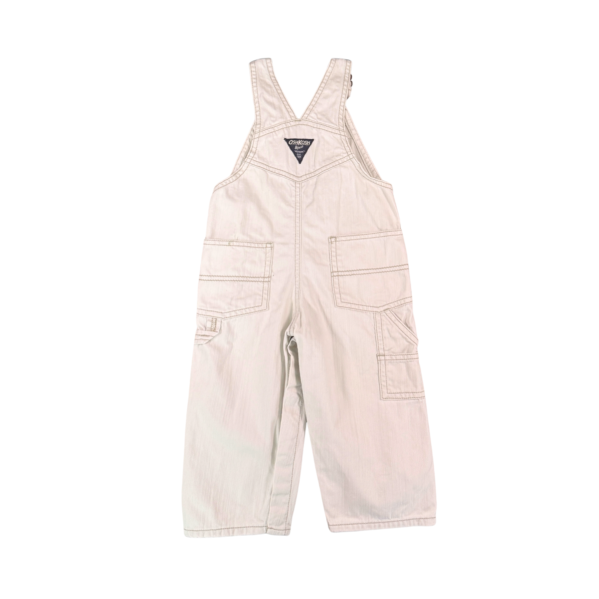 Vintage OshKosh Natural Overalls – 18M