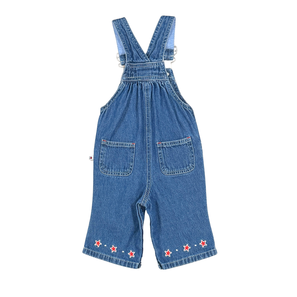 Vintage Tommy Hilfiger Star Embroidered Denim Overalls | 3–6M