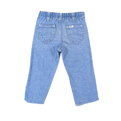 Vintage 80s Lee Kids Wide Leg Jeans – 2T