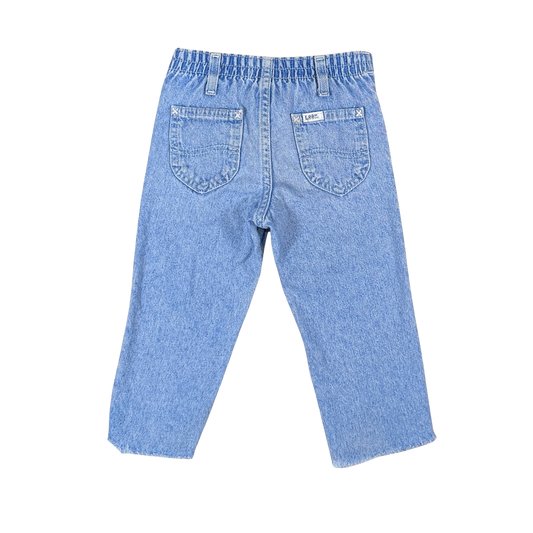 Vintage 80s Lee Kids Wide Leg Jeans – 2T