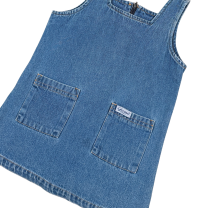 Vintage 90s Baby Guess Denim Dress – 5Y