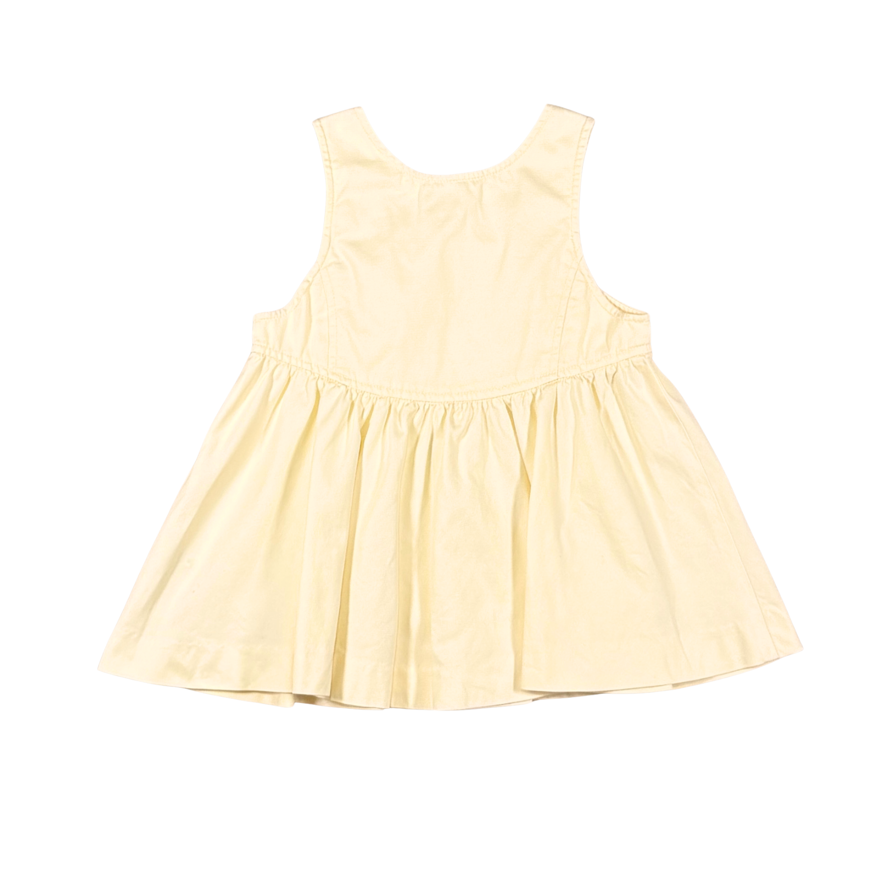 Vintage Yves Saint Laurent Yellow Pinafore Dress | 12–18M