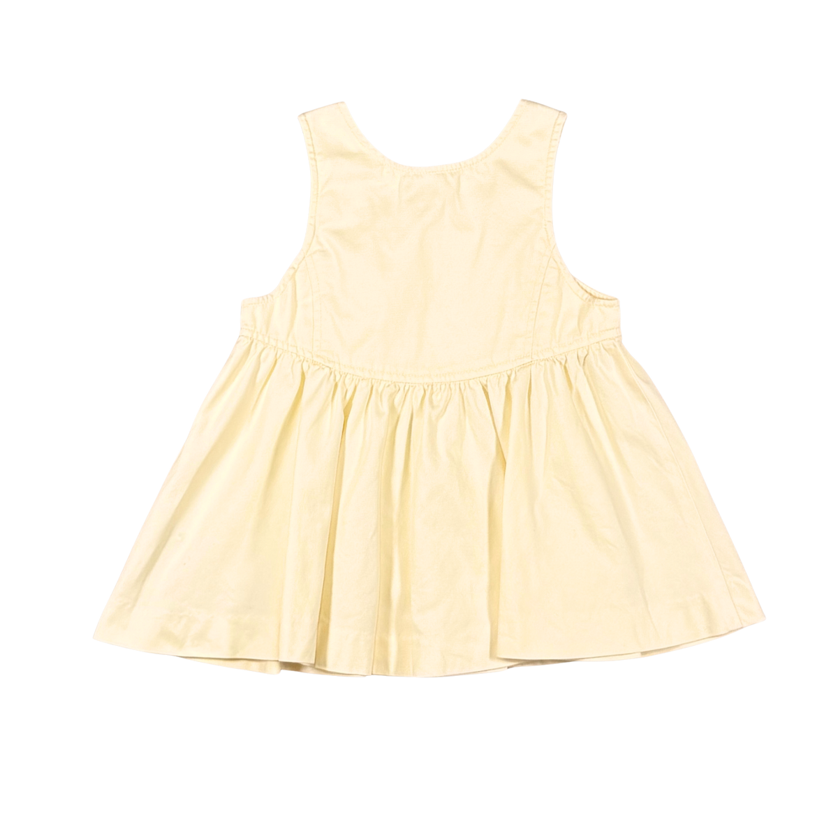 Vintage Yves Saint Laurent Yellow Pinafore Dress | 12–18M