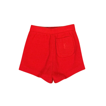 Vintage Yves Saint Laurent Red Knit Shorts – 3Y