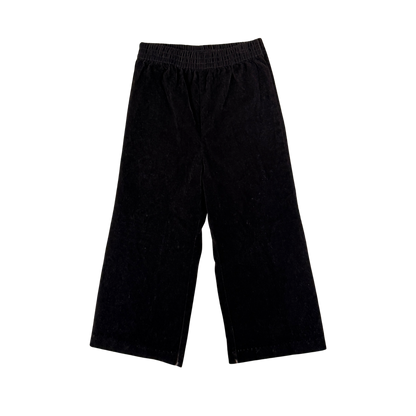 Vintage Black Velvet Wide Leg Pants – 3T