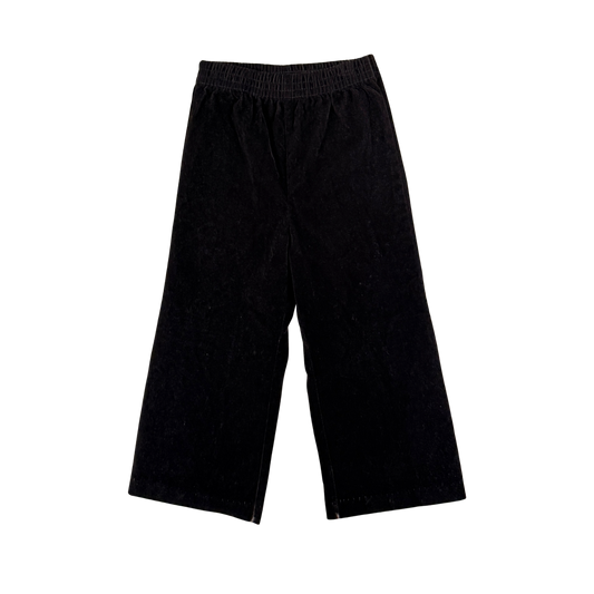 Vintage Black Velvet Wide Leg Pants – 3T
