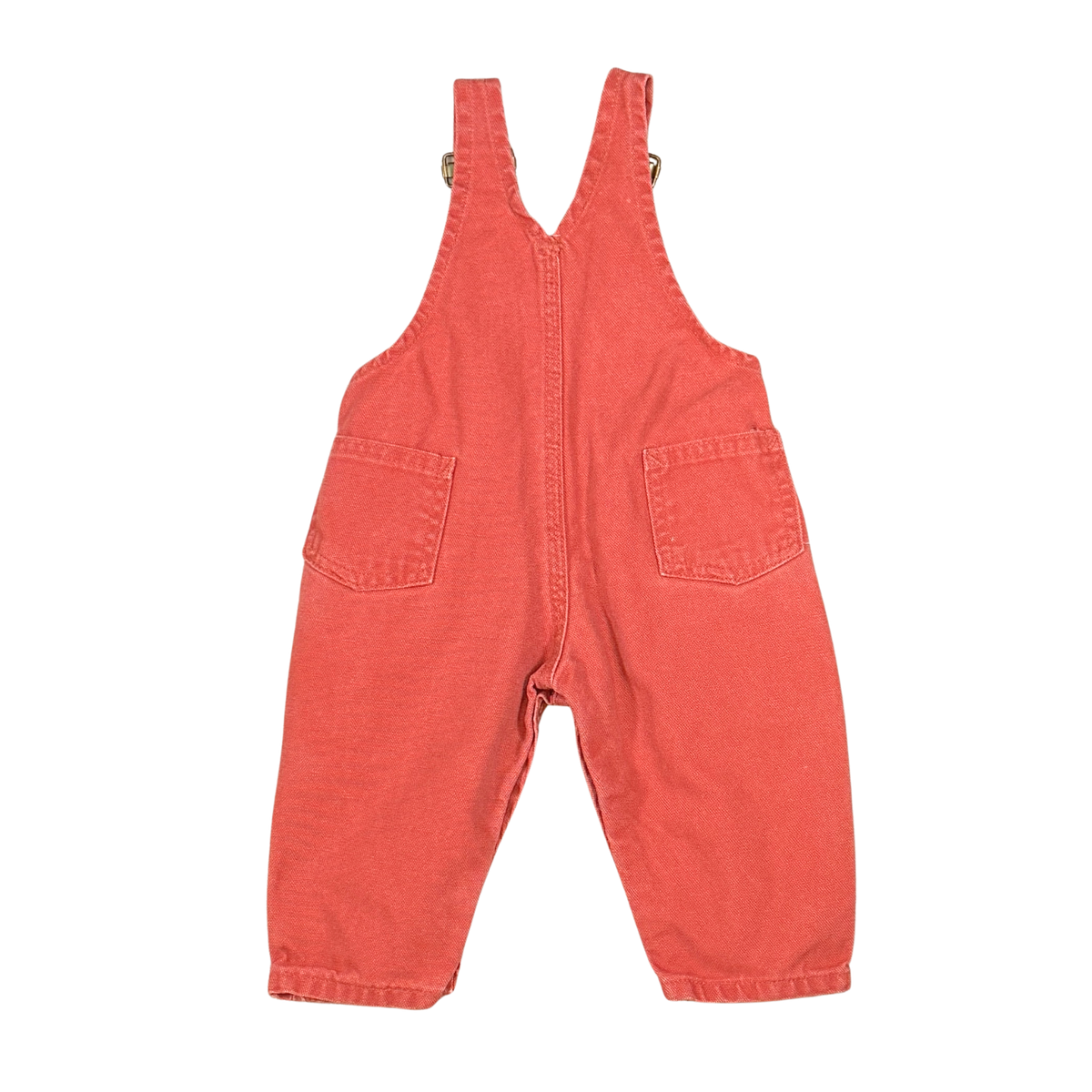 Vintage Rare Carhartt Rust Red Overalls – 6–9M