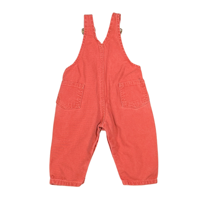 Vintage Rare Carhartt Rust Red Overalls – 6–9M