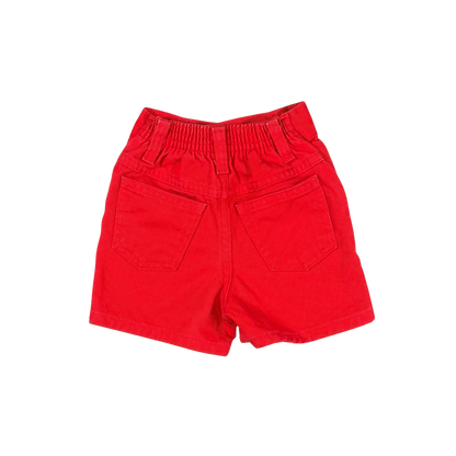 Vintage Liberty Red Denim Shorts | 18M