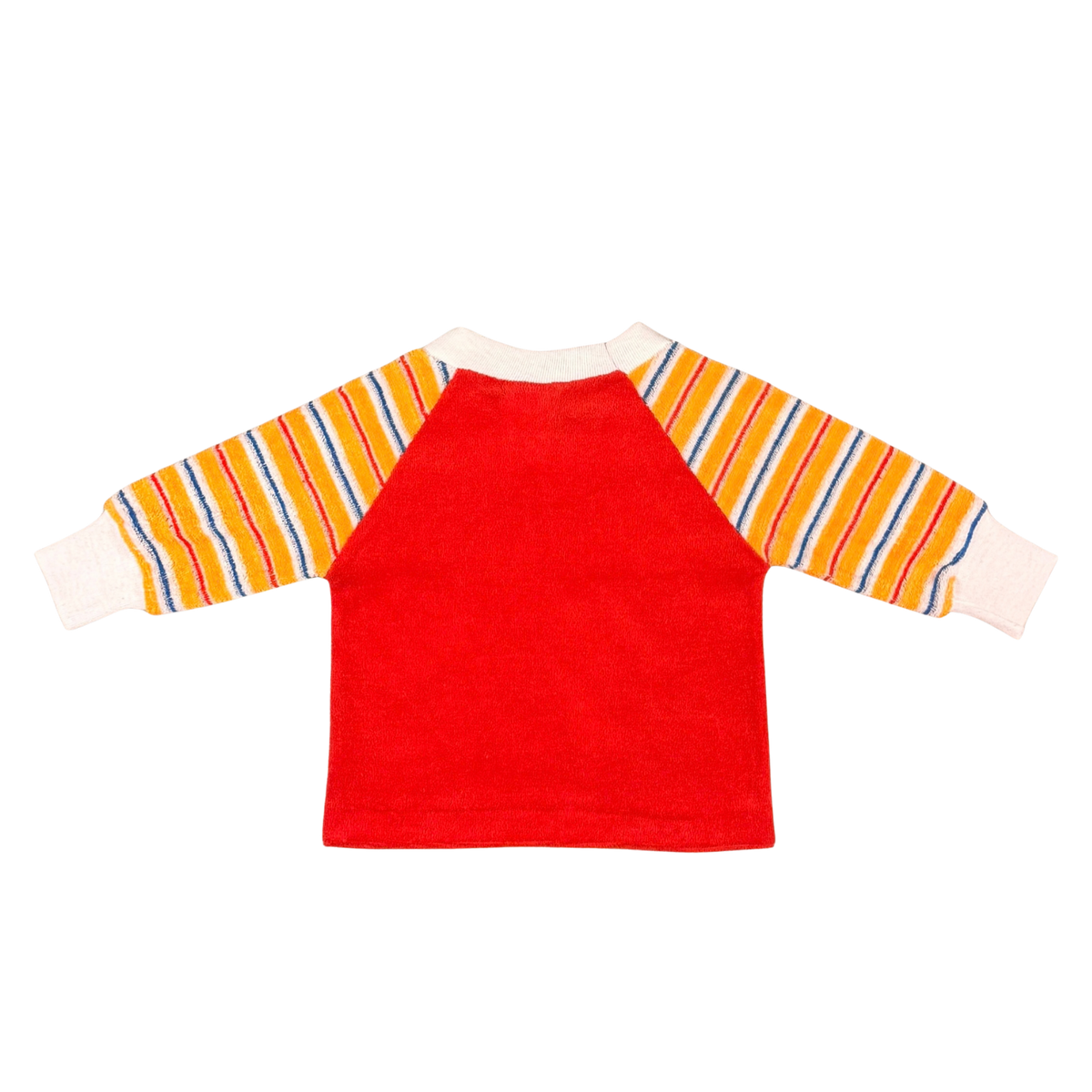 Vintage Togs & Joys Striped Sleeve Baby Shirt – 6M