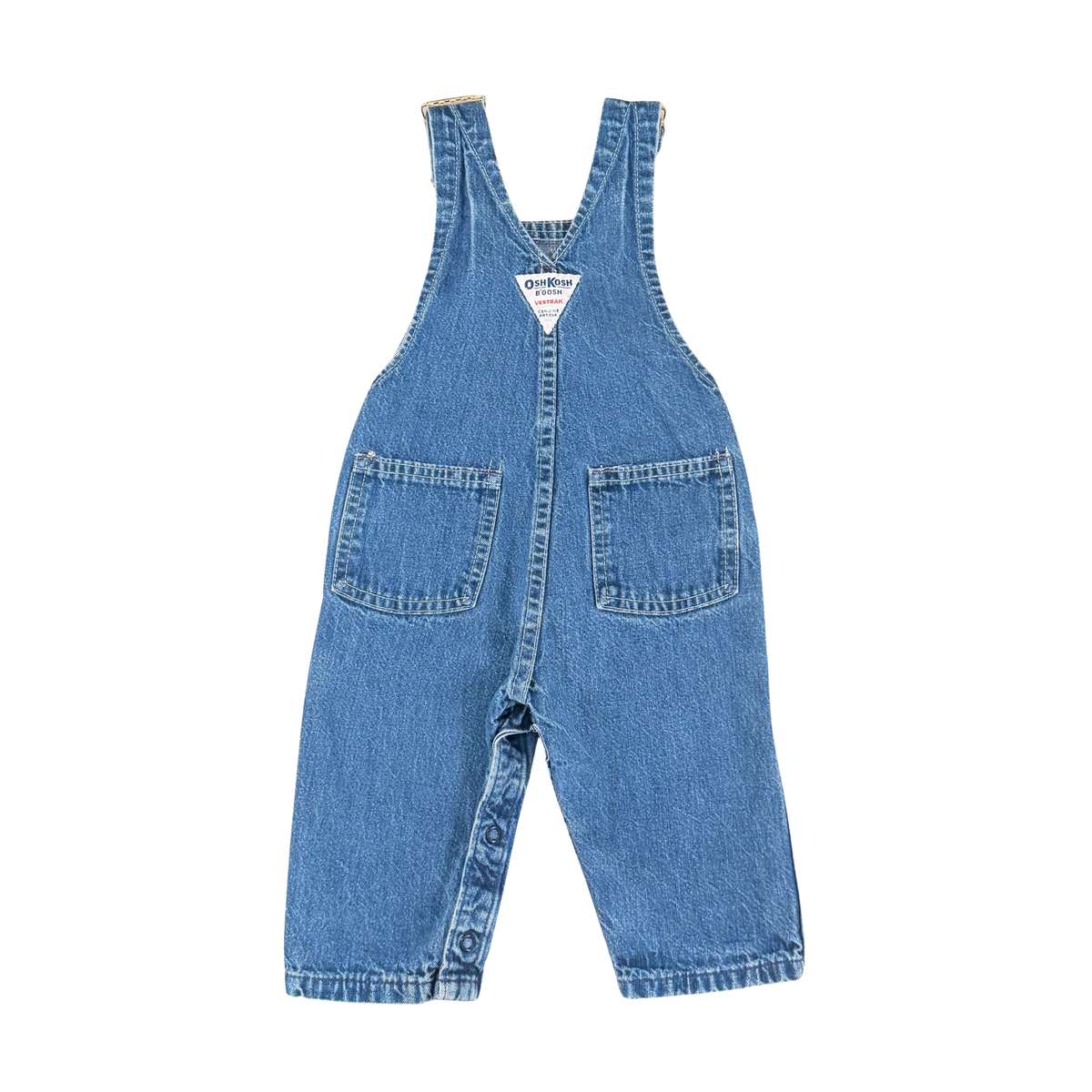 Vintage OshKosh Vestbak Denim Overalls – 12M