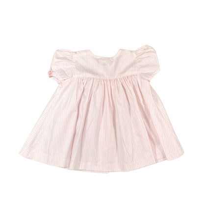 Vintage Pink Striped Dress – 18M