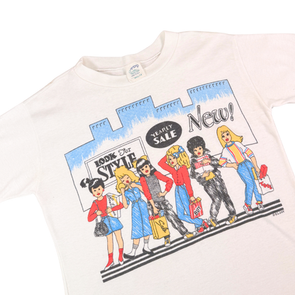 Vintage 80s Shopping Graphic T-Shirt – 7–8Y