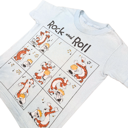 Vintage Calvin & Hobbes Rock and Roll T-Shirt – 6–8Y