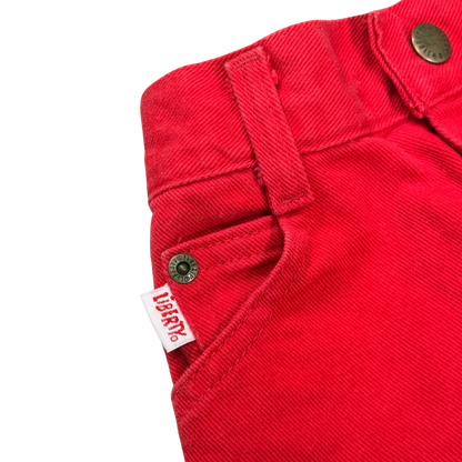 Vintage Liberty Red Denim Shorts | 18M