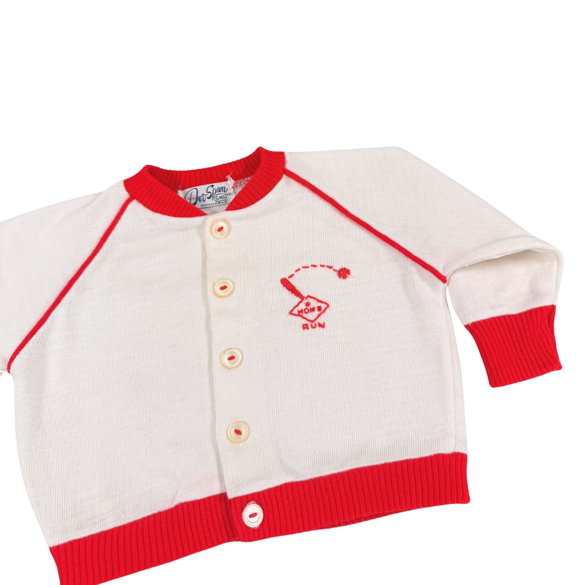 Vintage Doe-Spun Knit Cardigan – 6M