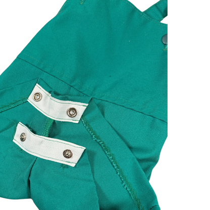 Vintage 70s Health-Tex Green Baby Shortalls – 6M