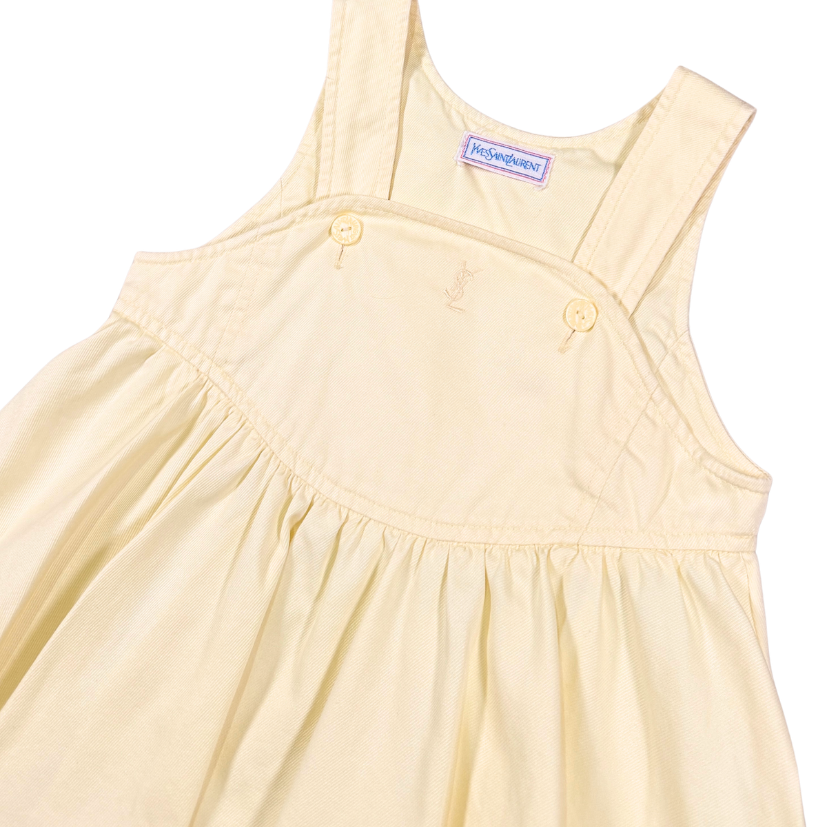 Vintage Yves Saint Laurent Yellow Pinafore Dress | 12–18M