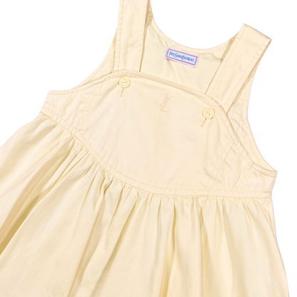 Vintage Yves Saint Laurent Yellow Pinafore Dress | 12–18M