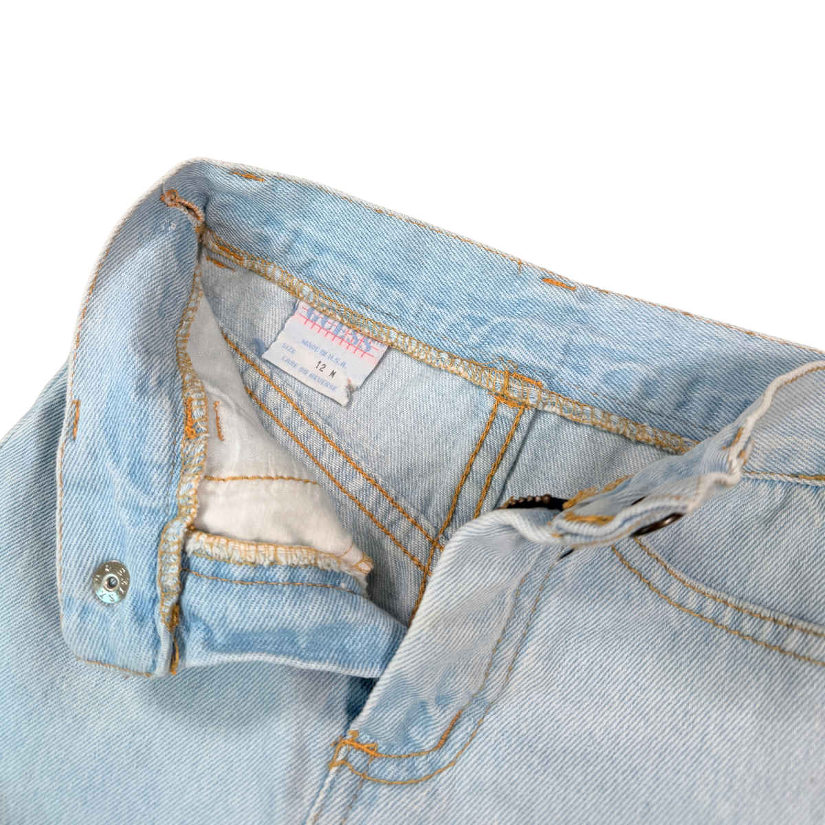 Vintage Baby Guess Light Wash Denim Skirt – 12M