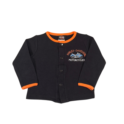 Vintage Harley-Davidson Baby Cardigan - 3-6M